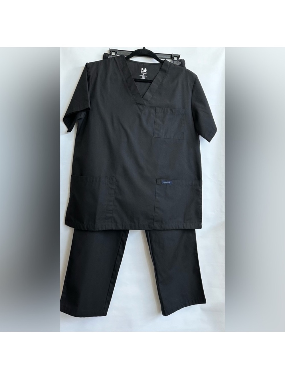 DAGACCI Black Scrub Set Size Medium